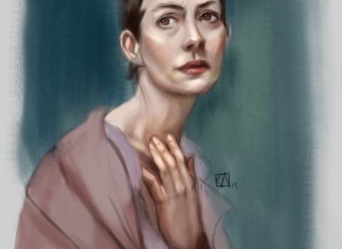 Anne Hathaway Portrait